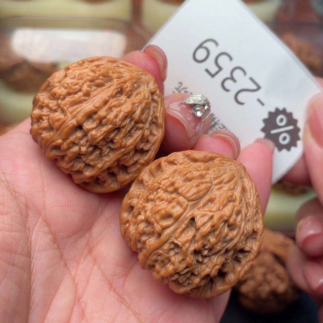 把件文玩核桃35头货密纹