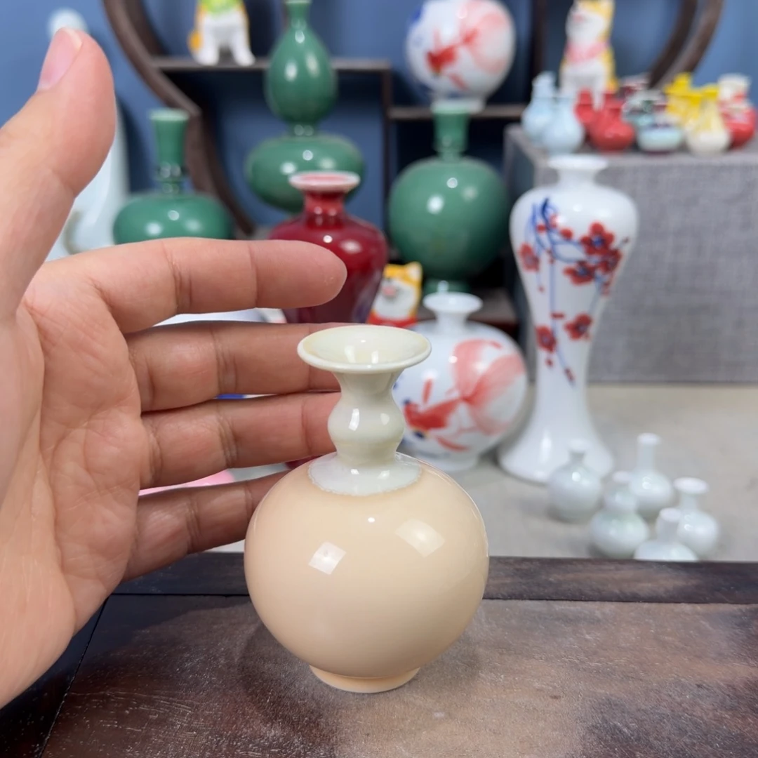 陶瓷手工小花器摆件