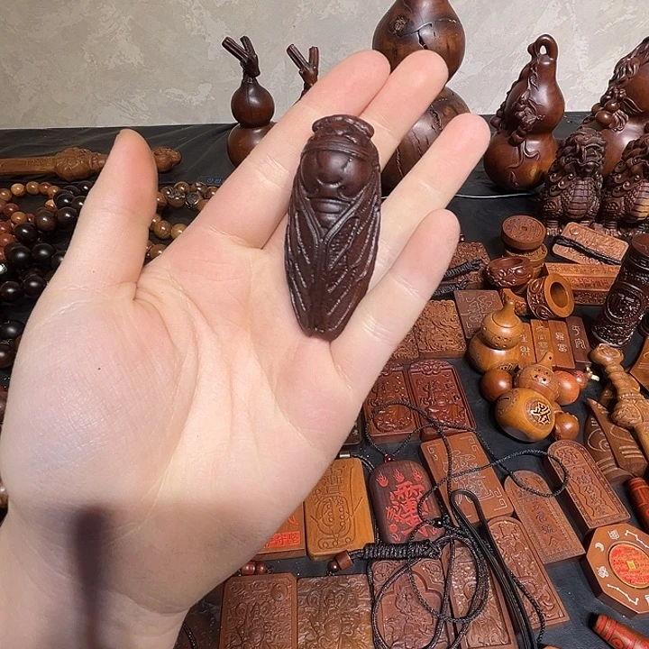 枣木雷击枣木手把蝉