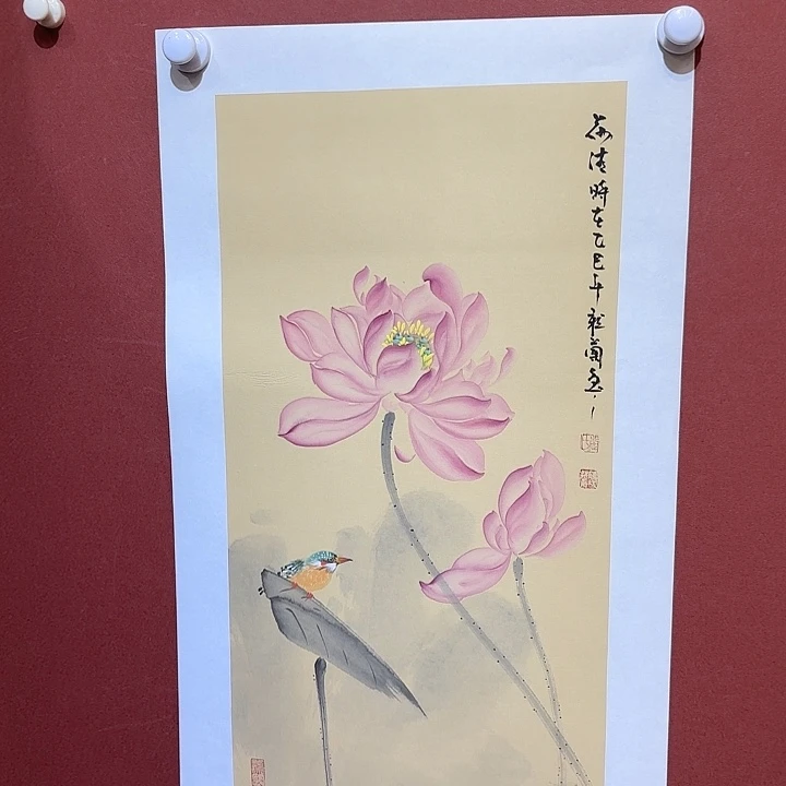 国画听兰老师花鸟