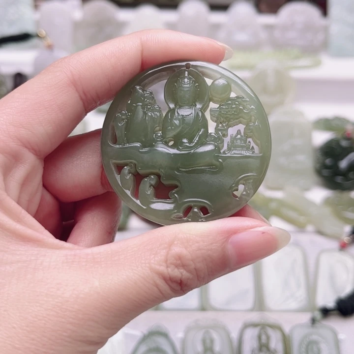 和田玉未镶嵌颈饰