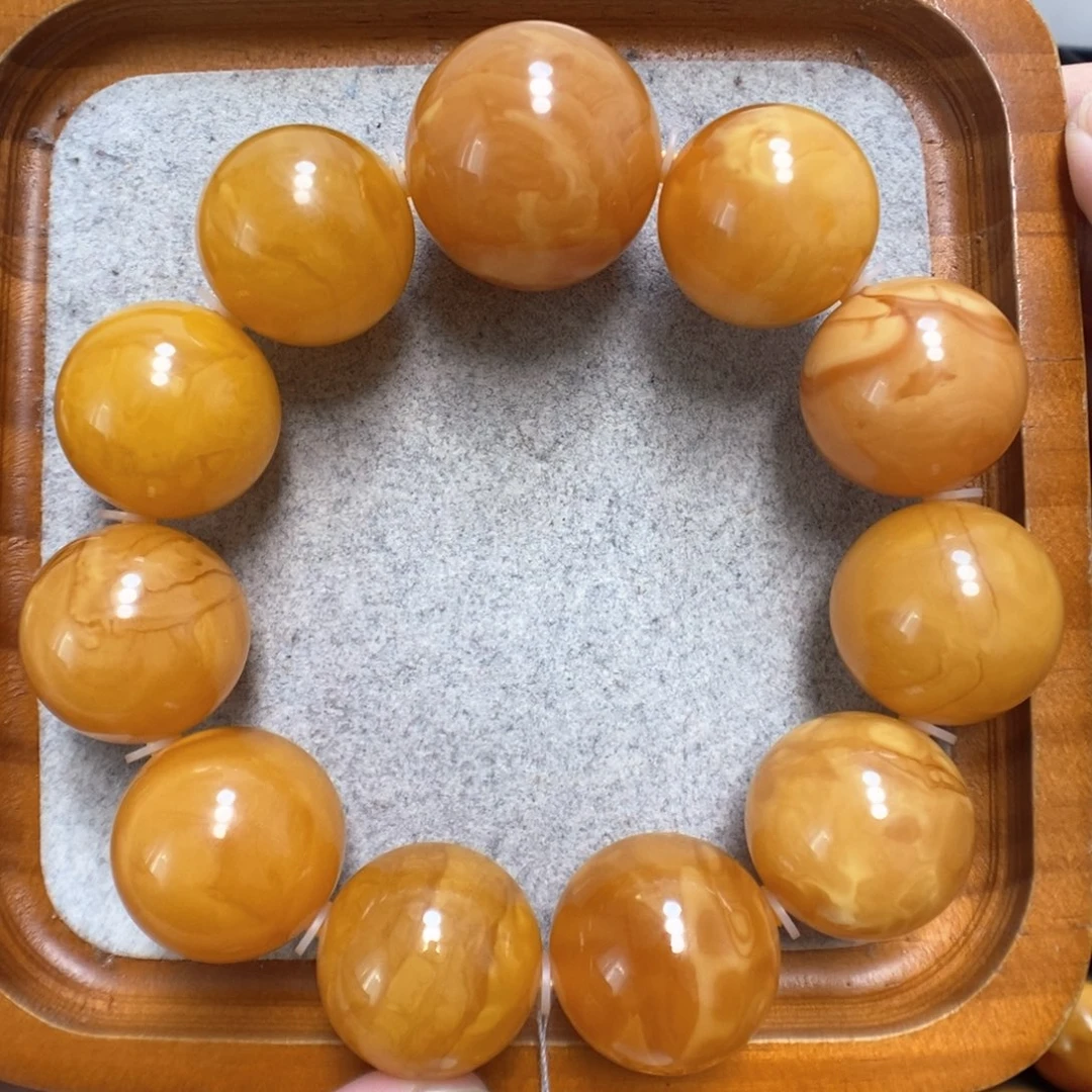 蜜蜡手串未镶嵌蜜蜡手串