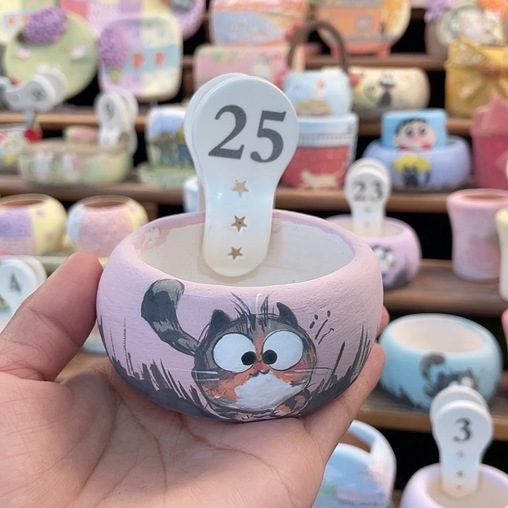 25……手工手绘花盆