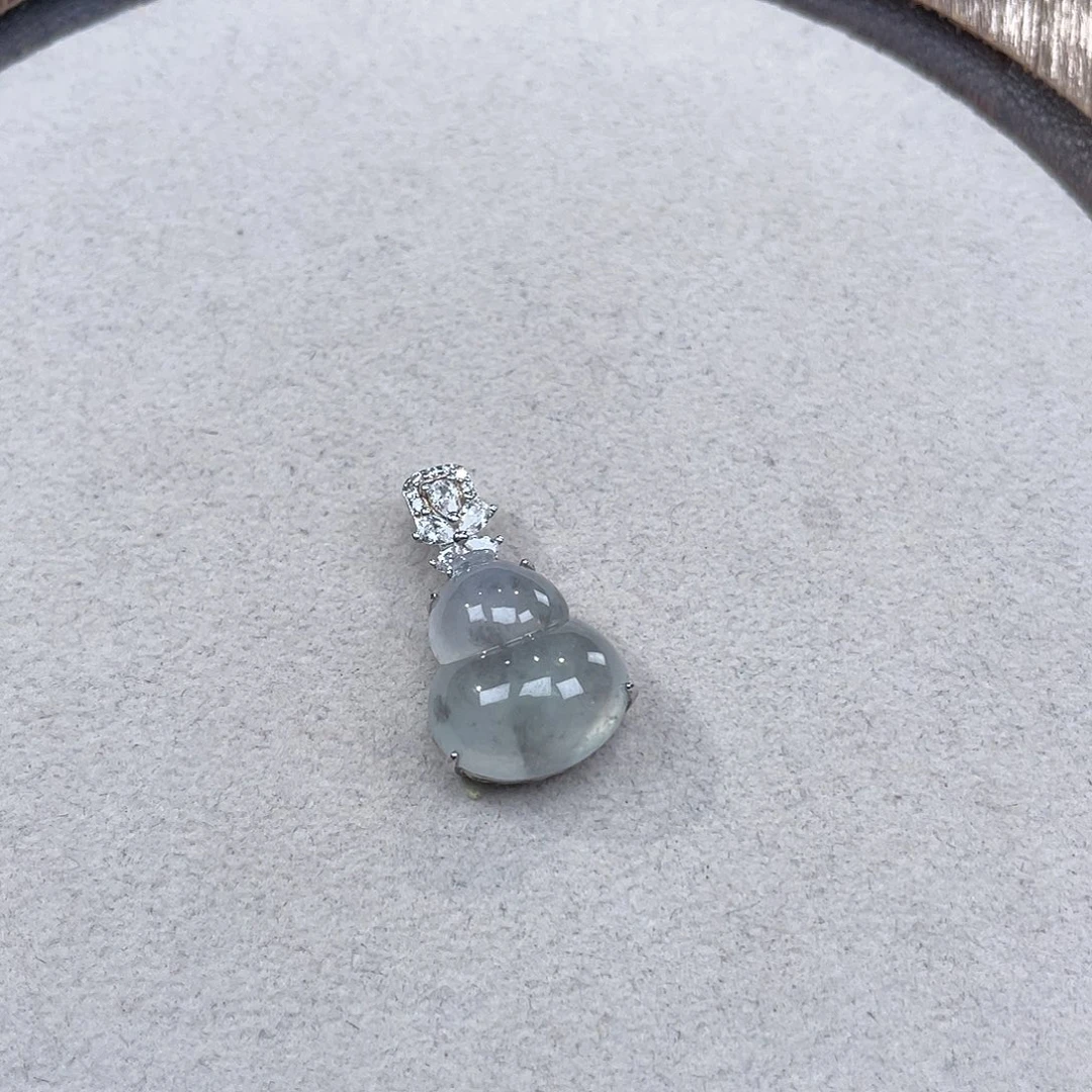 翡翠银S925镶嵌颈饰