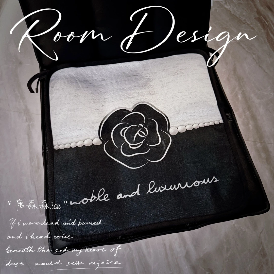 虹原风尚复古法式餐椅冰丝坐垫夏天办公室凉爽屁垫电脑防滑椅子垫