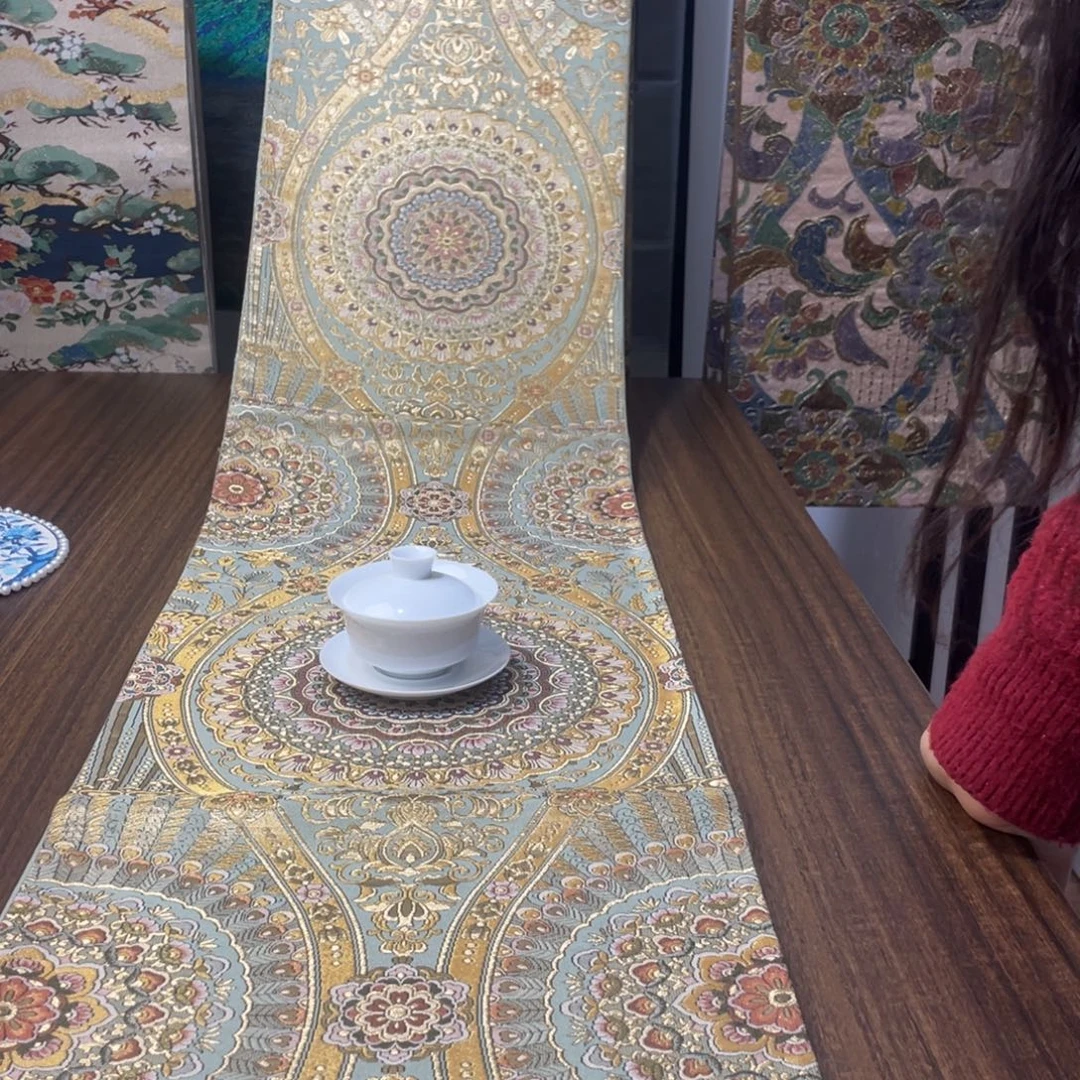 织绣唐锦西阵织桌旗77