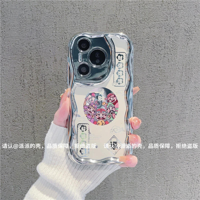 (华为Pura70系列)曲边纹电镀适用华为Pura70/70Pro/70pro+手机壳