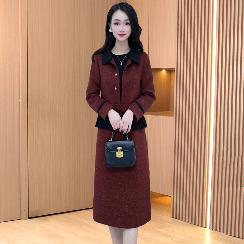 【子熙专属】时尚气质套装女士秋季爆款减龄修身显瘦穿搭两件套