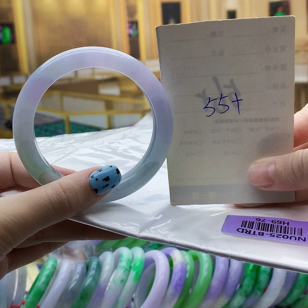 翡翠未镶嵌手镯hj