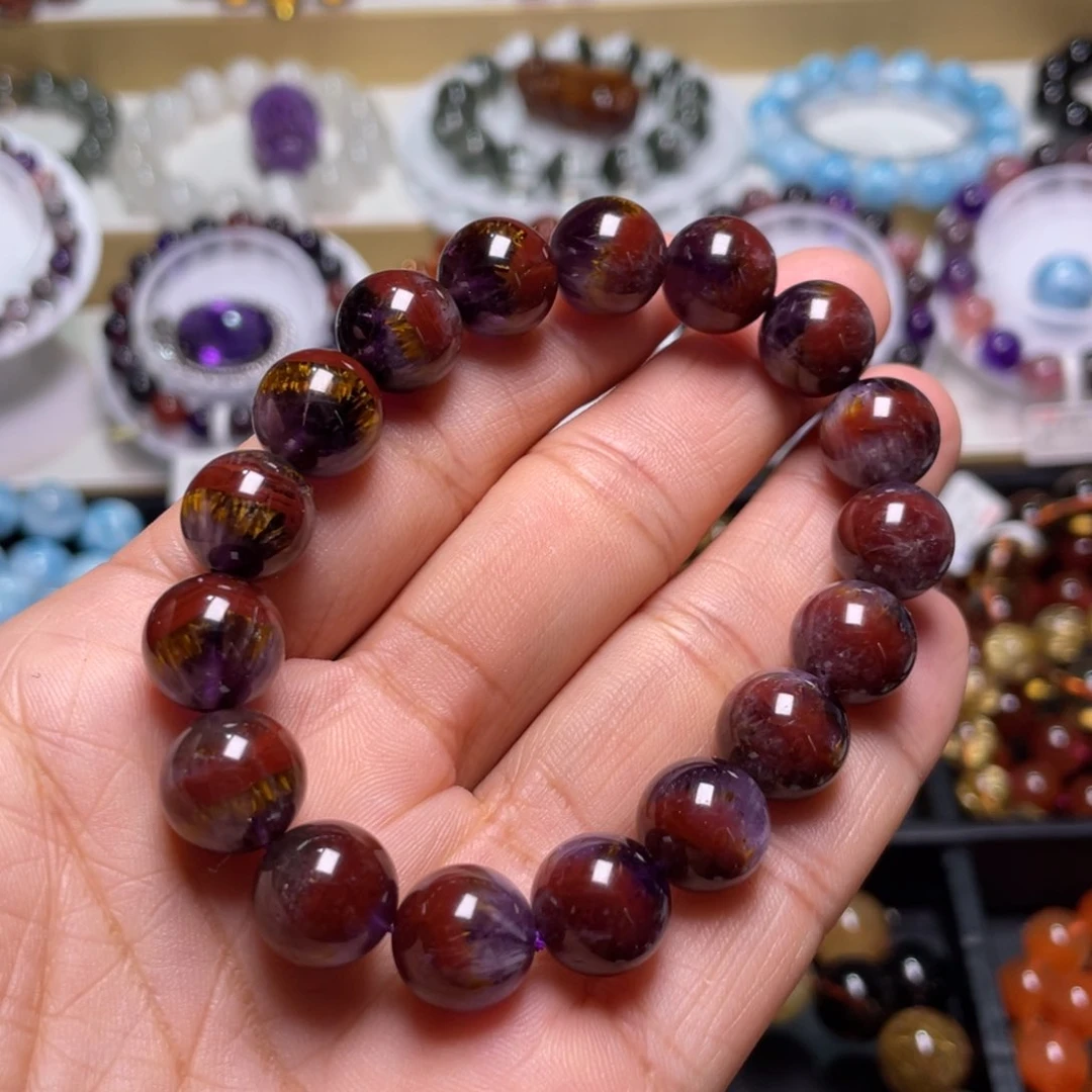 水晶手链未镶嵌极光大金牙