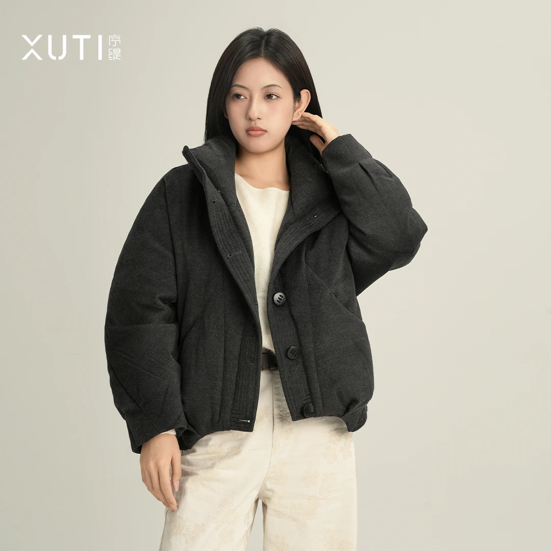 序缇94.1%鹅绒填充保暖鹅绒服外套女冬季新款羽绒服H06-25737