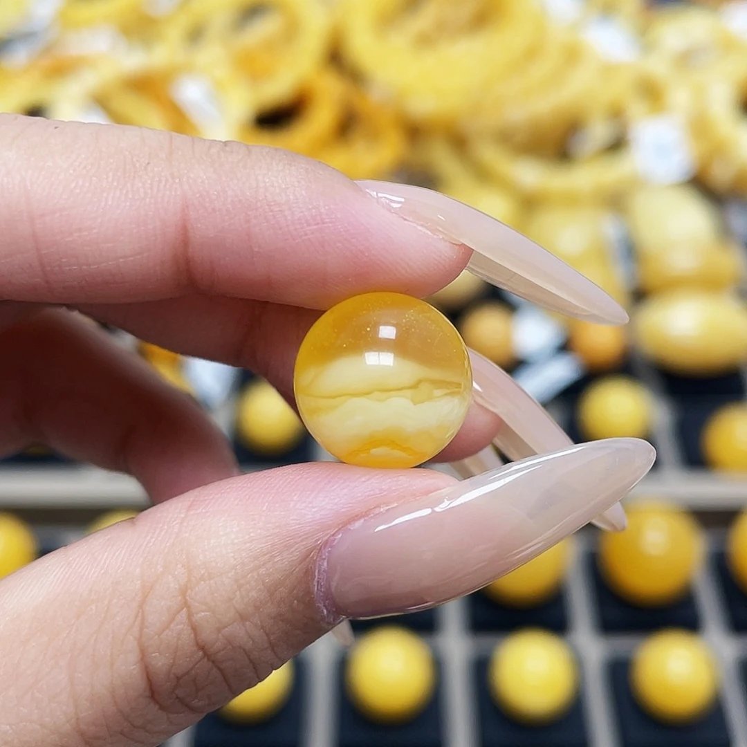 蜜蜡珠宝奇石未镶嵌5****?13.0mm圆珠 微瑕