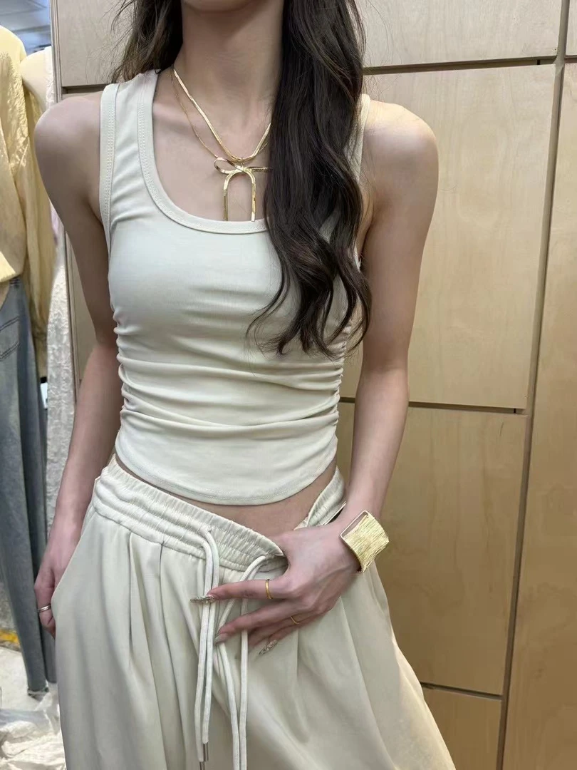 米古古REP #8083#福 百搭修身韩版无袖背心（衣长54）