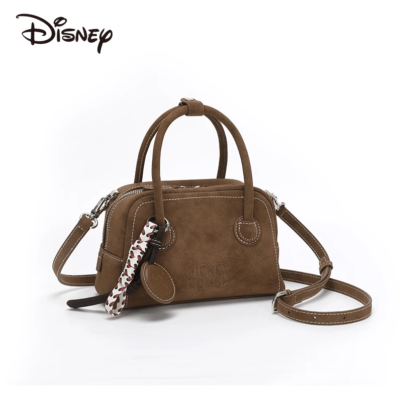 【当日发】Disney/迪士尼  复古百搭休闲通勤保龄球单肩斜挎腋下包