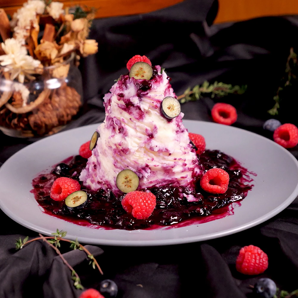 【苹果】3款年夜饭山药甜品（蓝莓，草莓，芒果）学习制作视频课程教程