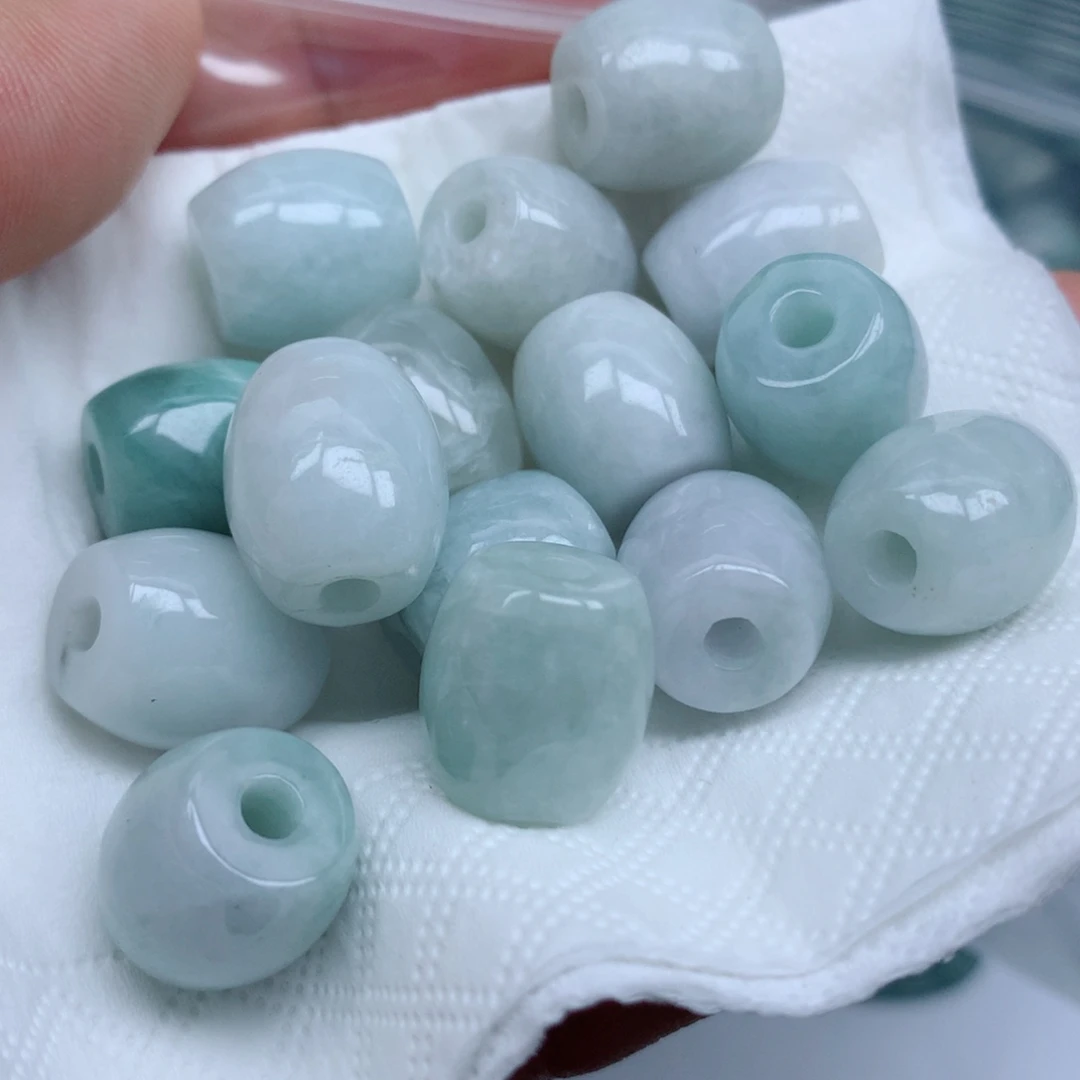 翡翠未镶嵌项链珠子珠