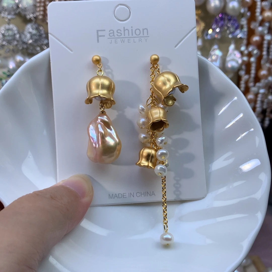 合金淡水珍珠耳环特价2615