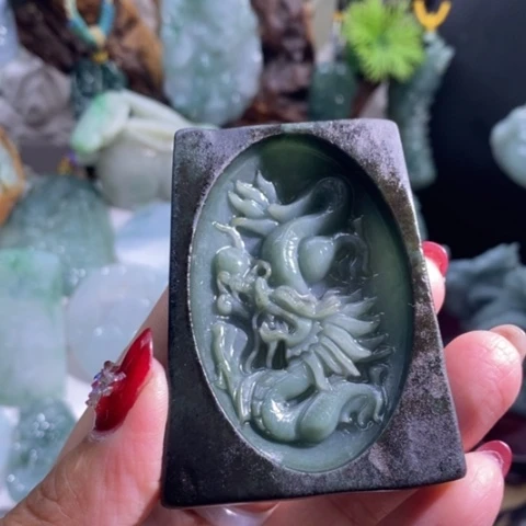 【闪购商品】颈饰未镶嵌翡翠龙牌