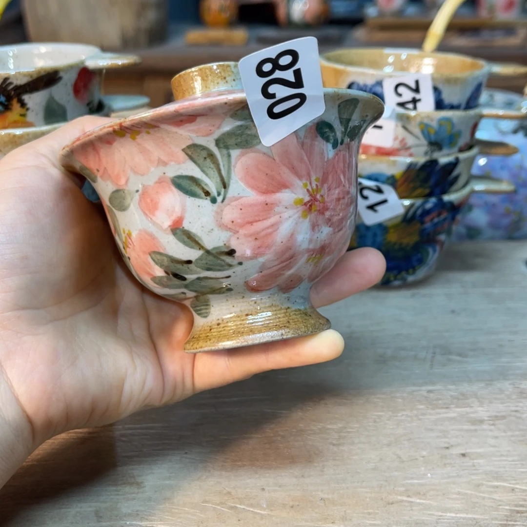 简***一壶素浅陶瓷手绘手工