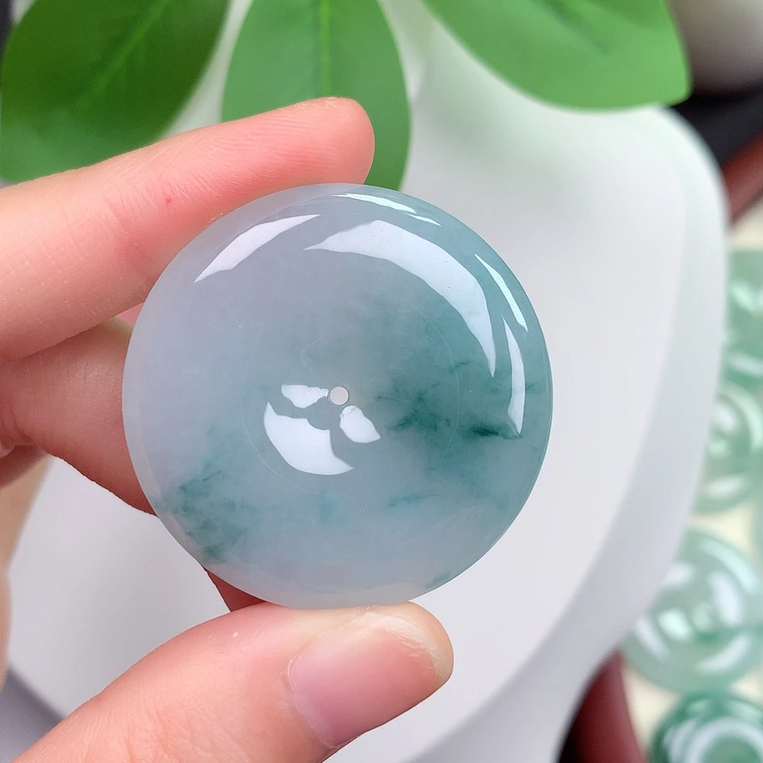 颈饰未镶嵌翡翠平安扣35.5-6.4mm