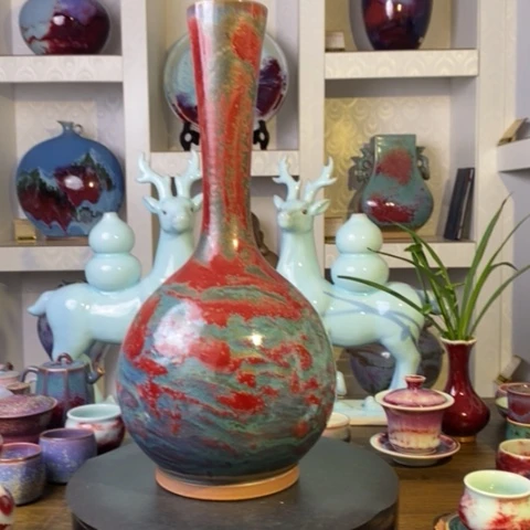 瓷片禹州神后钧瓷原产地~