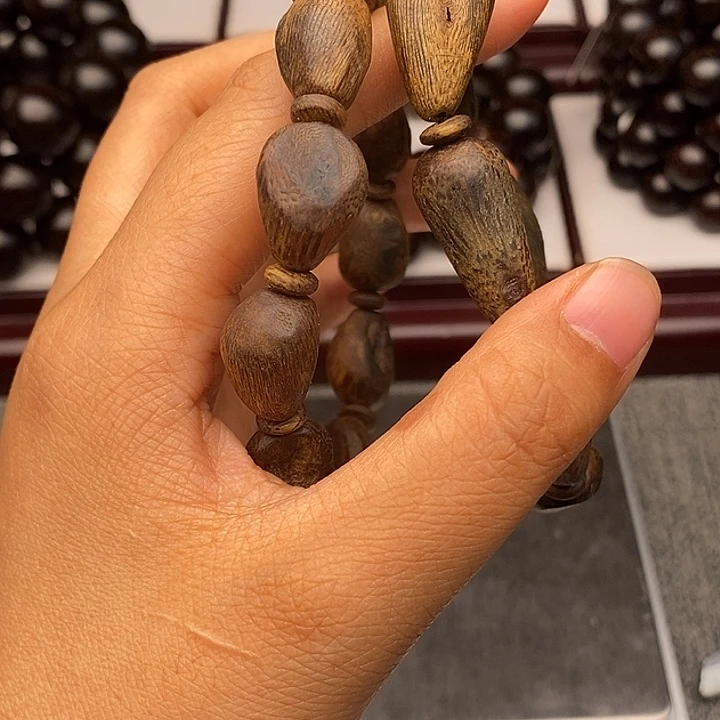 舒***塔沉香手串棋丁手串99沉
