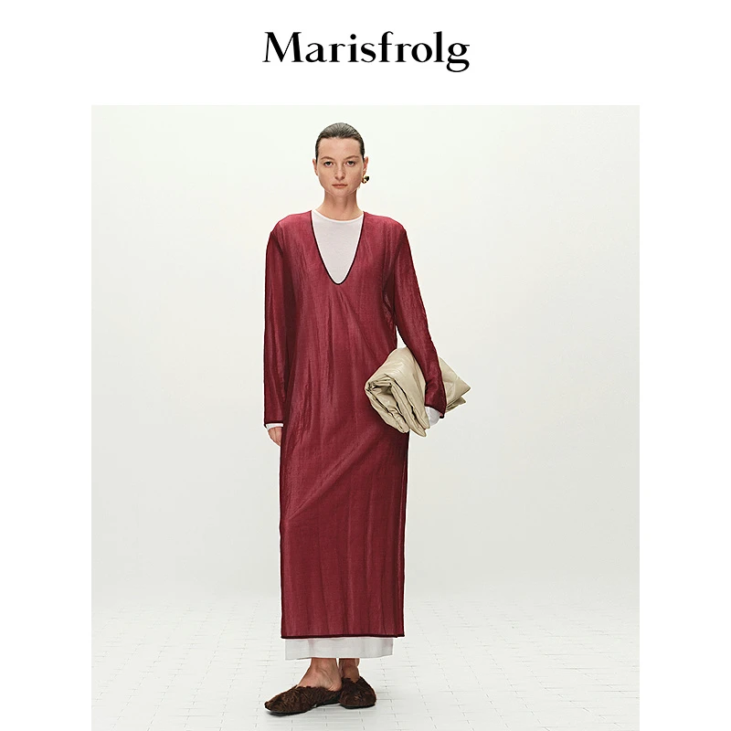 【新能量裙像】玛丝菲尔气质时尚复古中式中长款女连衣裙A1FZ12656