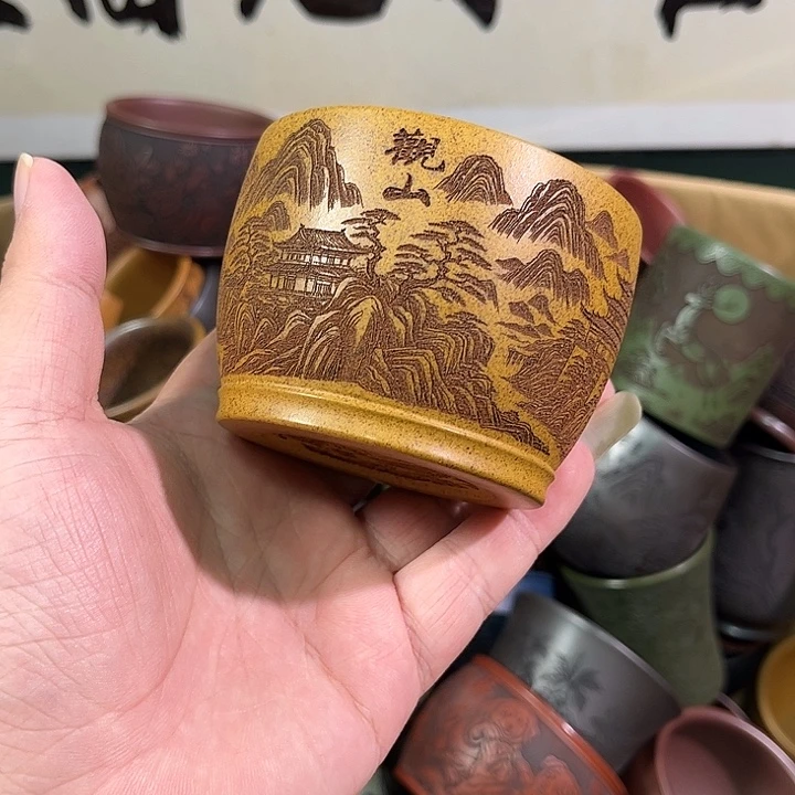 茶杯紫砂全手工紫砂主人杯
