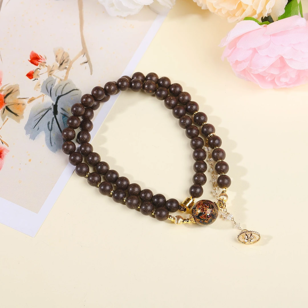 息肌丸大漆珠8mm项链hx0090zt5318