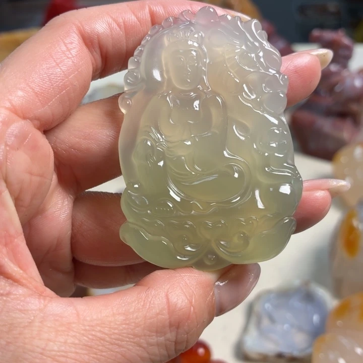 玛瑙/玉髓未镶嵌吊坠(不含链)
