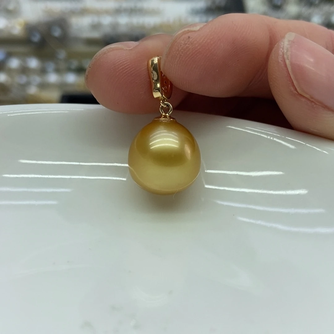 海水珍珠吊坠(不含链)银S925镶嵌