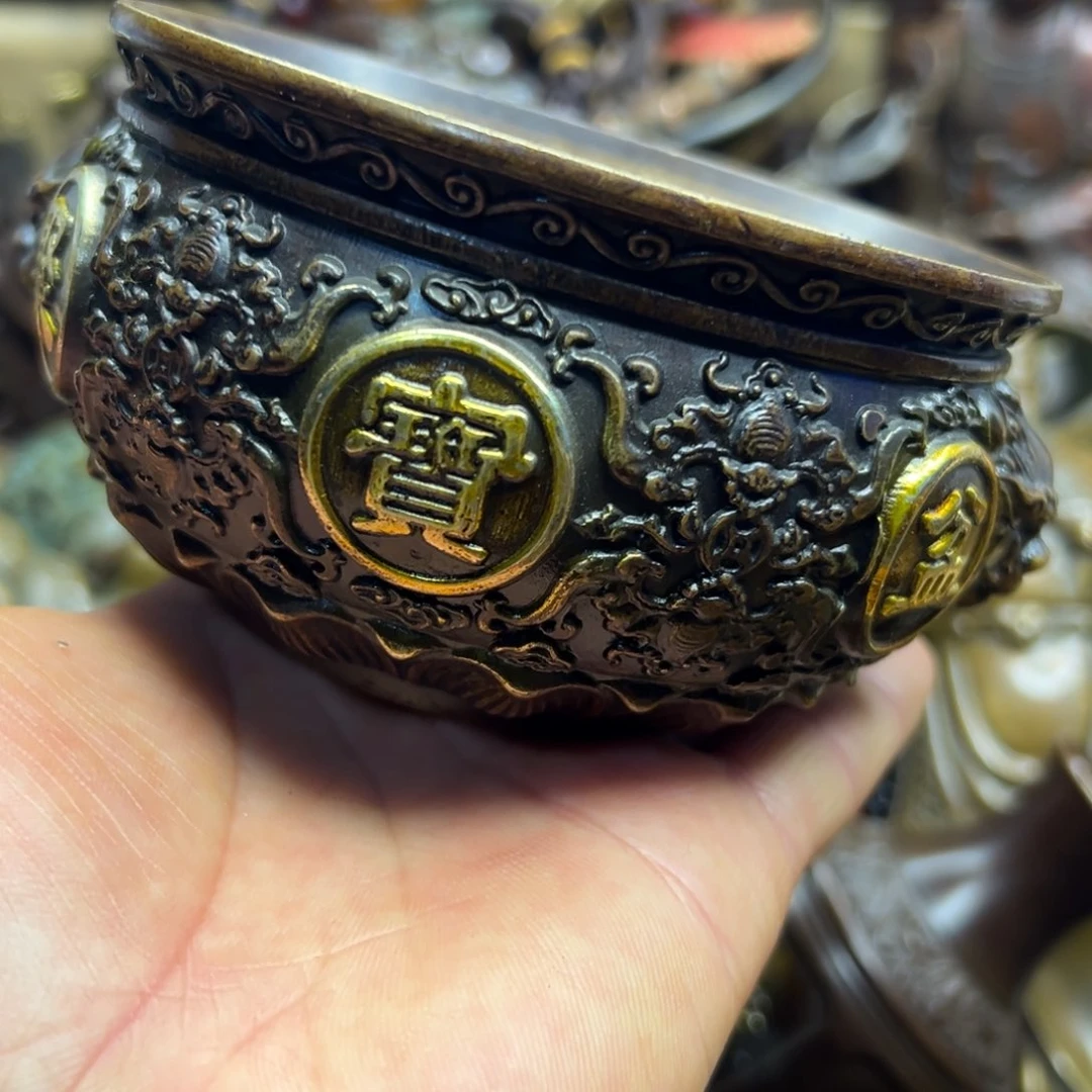 铜摆件欢迎欢迎你