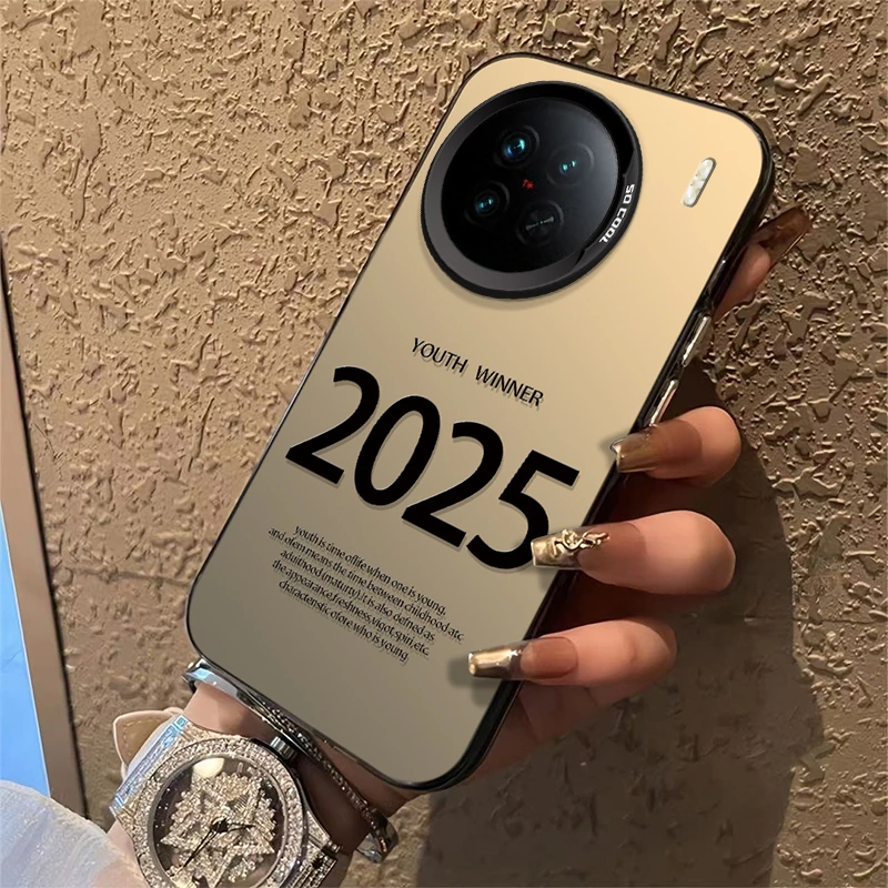 适用于【VIVO】X90Pro创意简约2025个性男女新款防摔手机壳