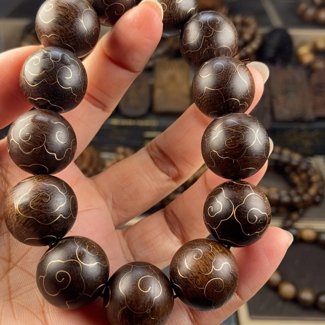 沉香手串襌*越南芽庄白棋楠