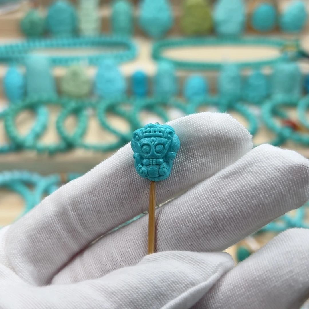 绿松石珠宝奇石未镶嵌