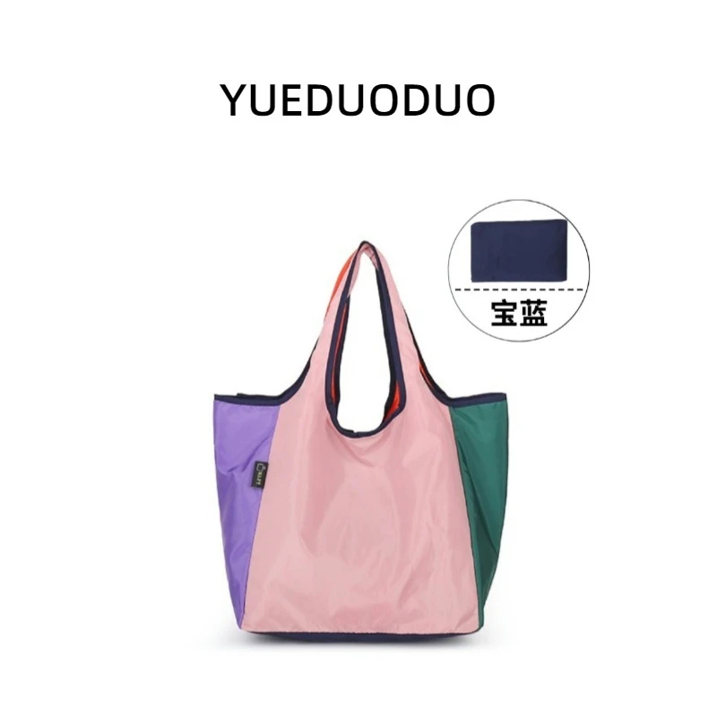 【越多多专属】折叠购物袋大容量收纳防水超市手提托特包环保布袋