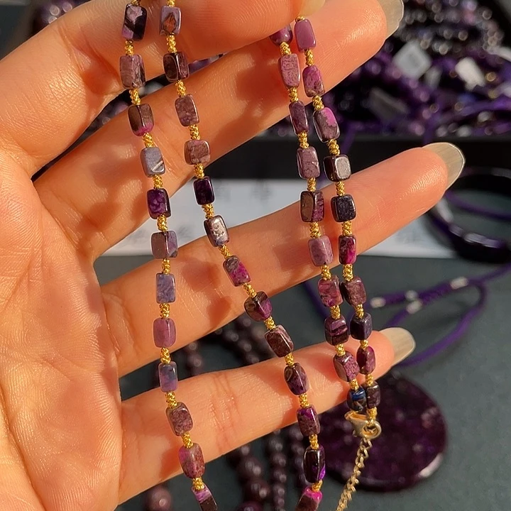 苏纪石（舒俱来）银S925镶嵌颈饰