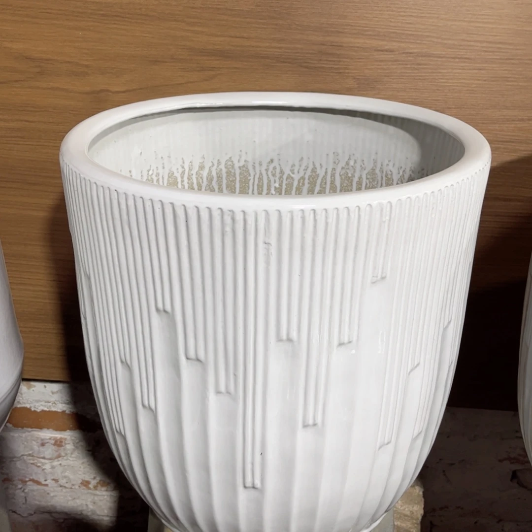 特大号音符纯白40口正常品花盆