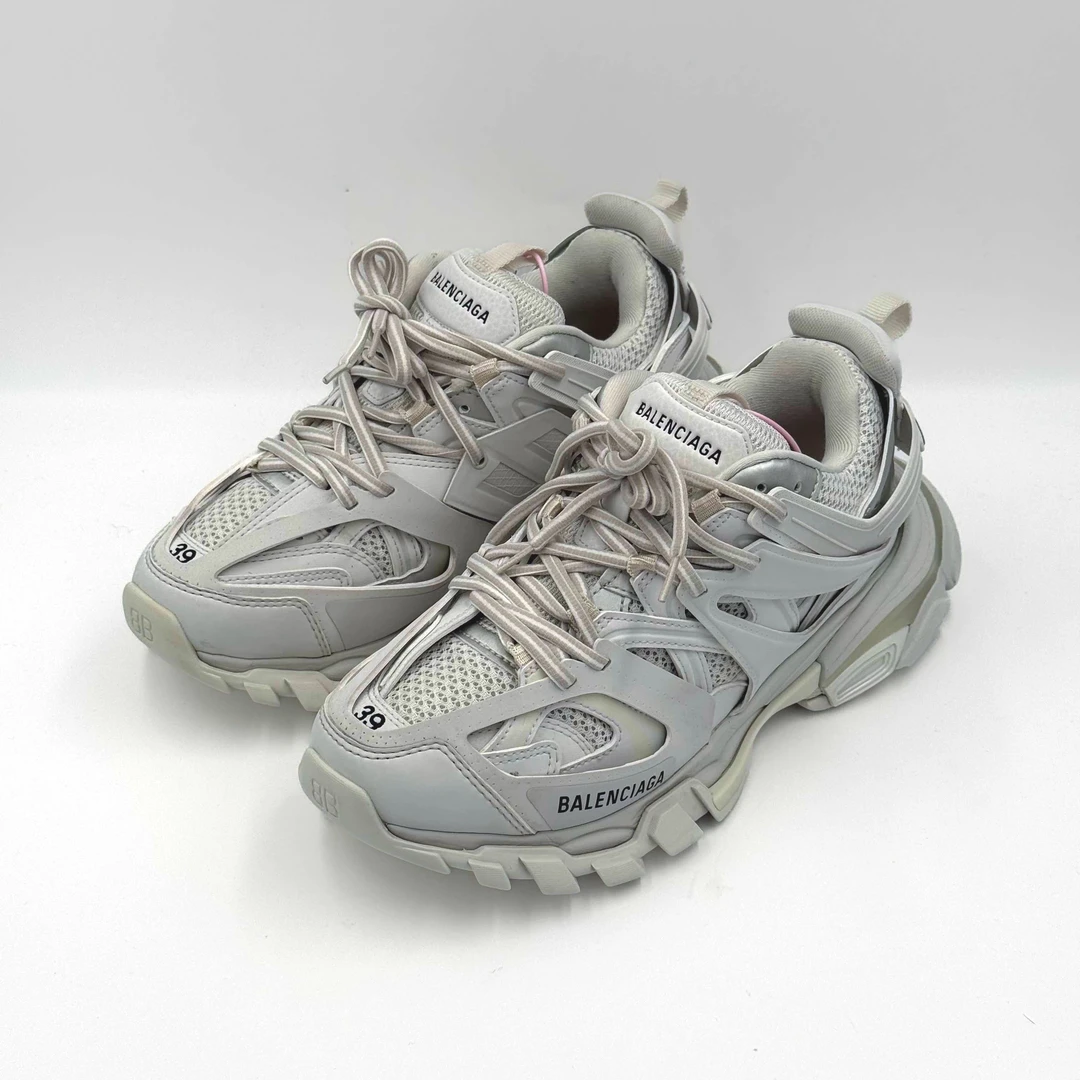 99新 Balenciaga/巴黎世家 TRACK白色老爹鞋/原盒/39码/DM0305