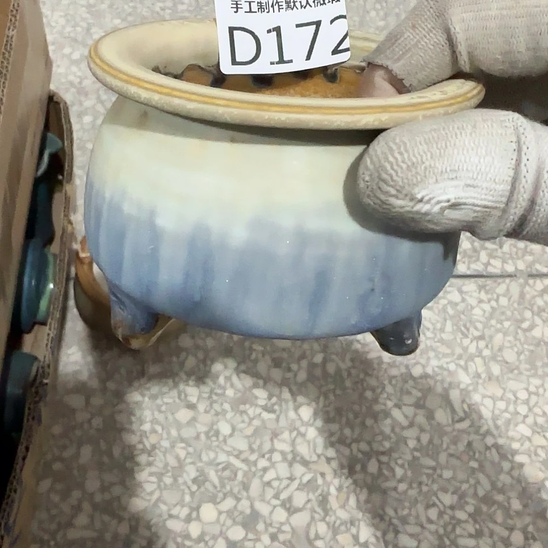 瓷片景德镇手工花盆