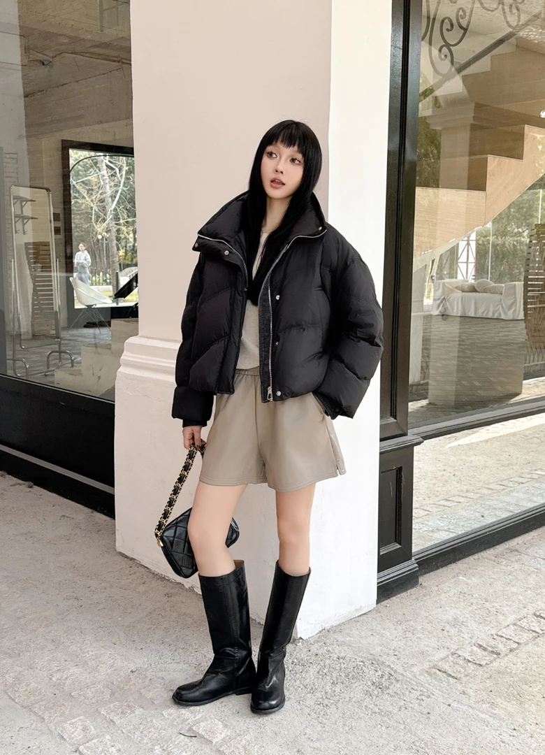 【牛哥严选】冬季长款加厚宽松时尚百搭厚外套韩版保暖6066