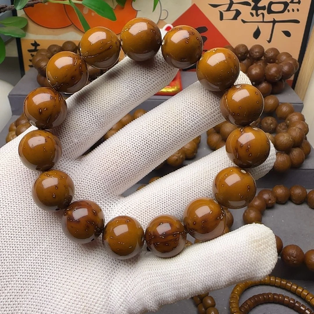 紫金鼠手串16光珠