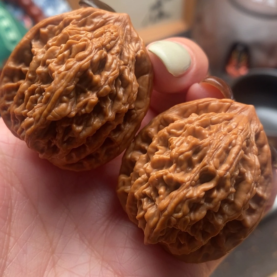 把件文玩核桃36尺寸全品麦穗虎头