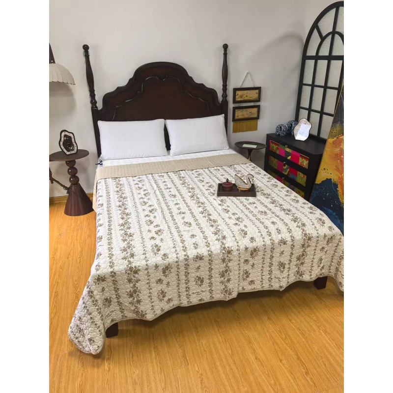 WM自然呼吸有氧水洗棉双人床盖220*240微瑕～L292