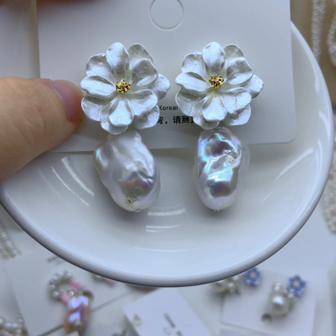 未镶嵌耳饰淡水珍珠