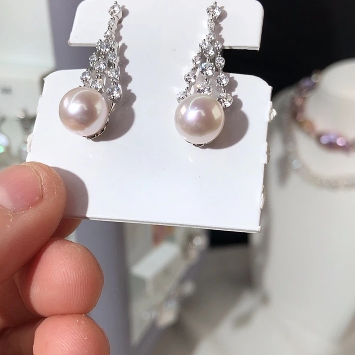 淡水珍珠项链银S925镶嵌小**?