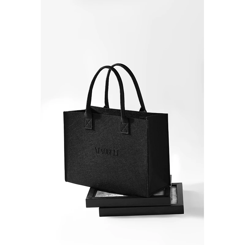 【谷粒象毛毡包】原创IP大容量手提包