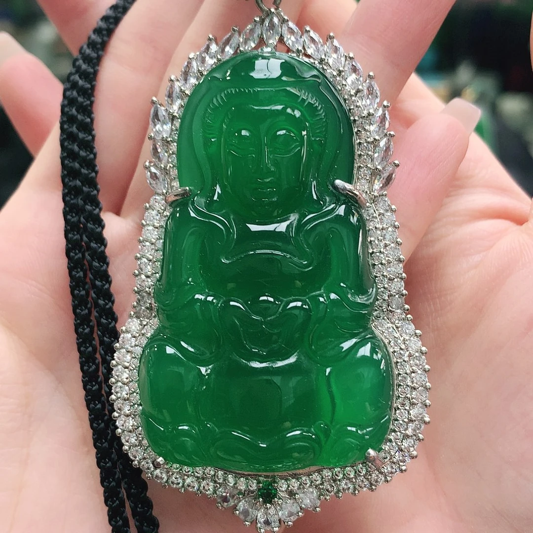 玛瑙/玉髓合金吊坠