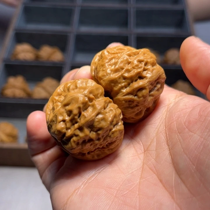 文玩核桃把件蛤蟆头8329