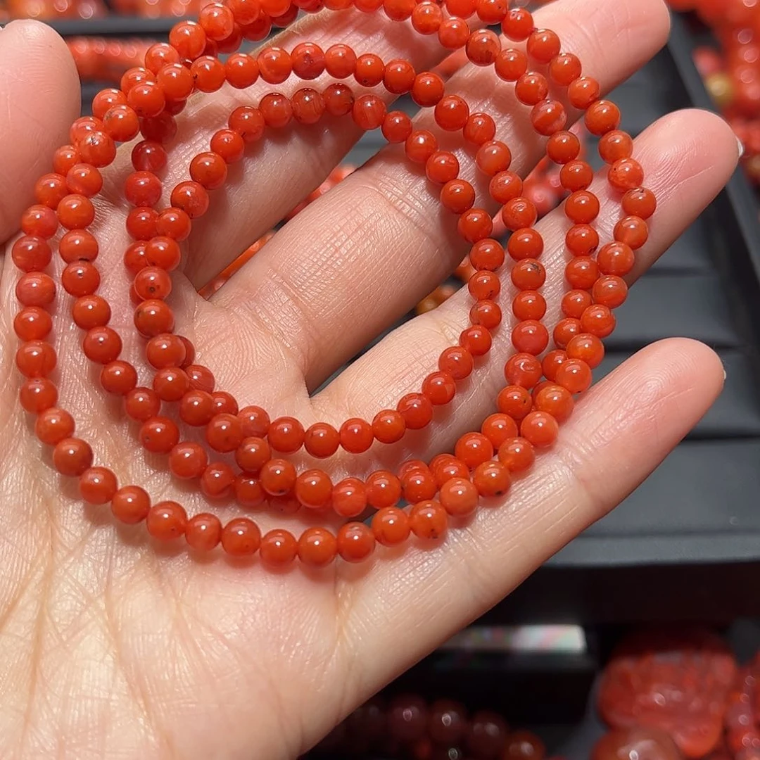 南红玛瑙手链未镶嵌